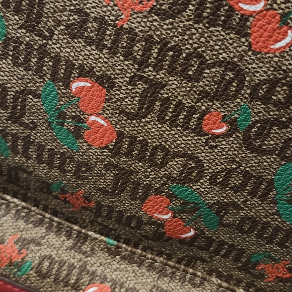 BNWT Juicy Couture Juicy Fruit Mini Backpack. Color Cherry Chestnut. - Picture 6 of 6